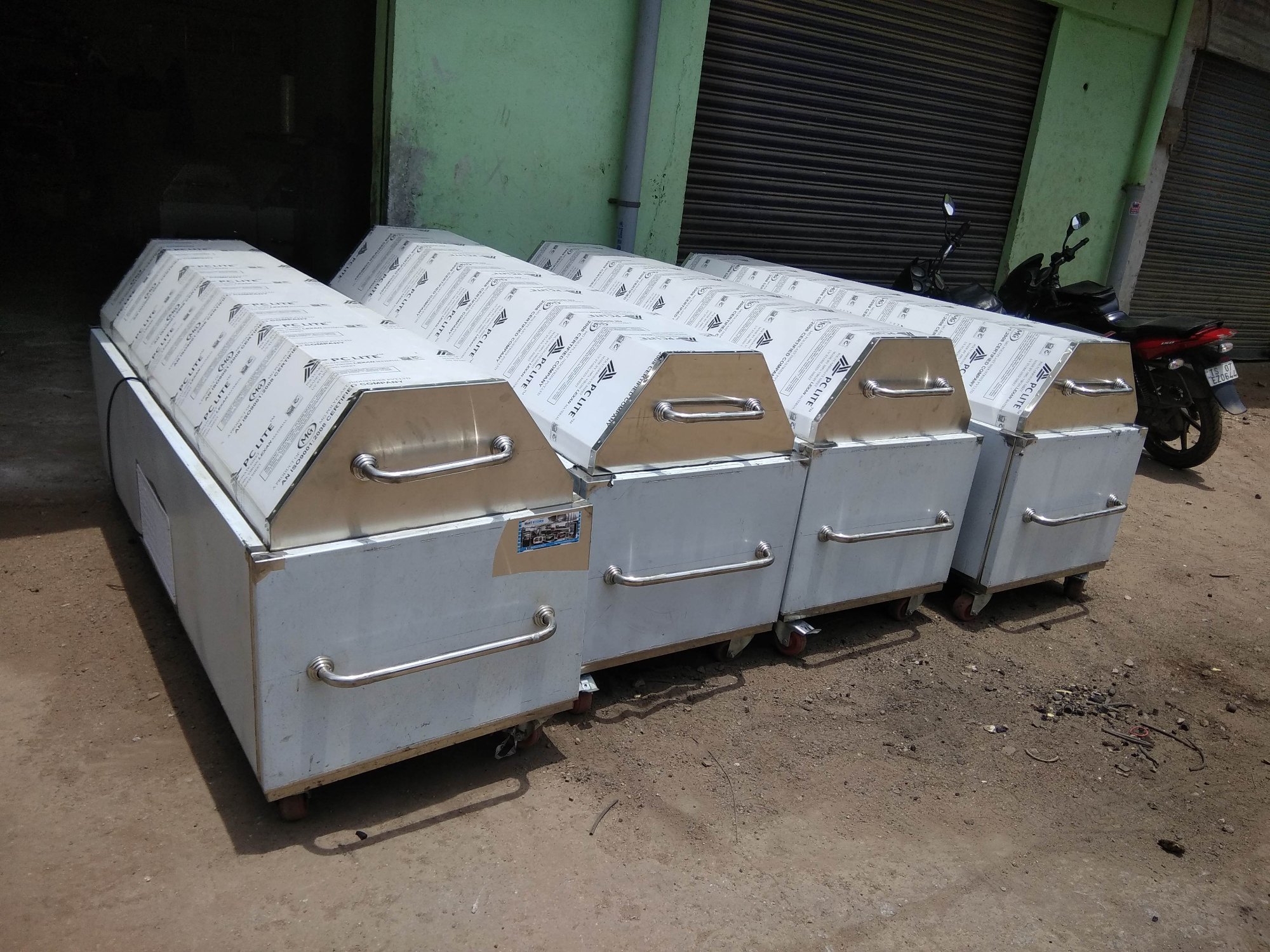Two Body Mortuary Dead Body Freezer Box